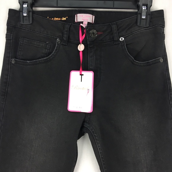 Ted Baker Sylina Black Wash Denim Jeans - Picture 3 of 6